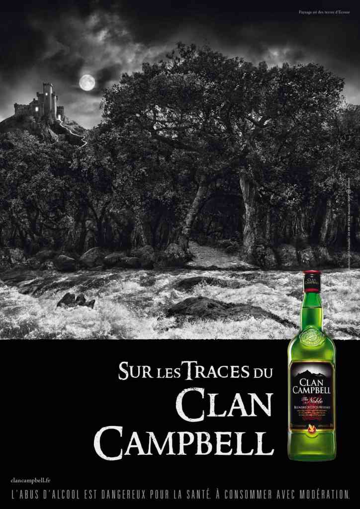 Publicité Clan Campbell - Sur les traces du Clan Campbell - Orée d'un bois - Château - Agence BDDP@unlimited - 2011