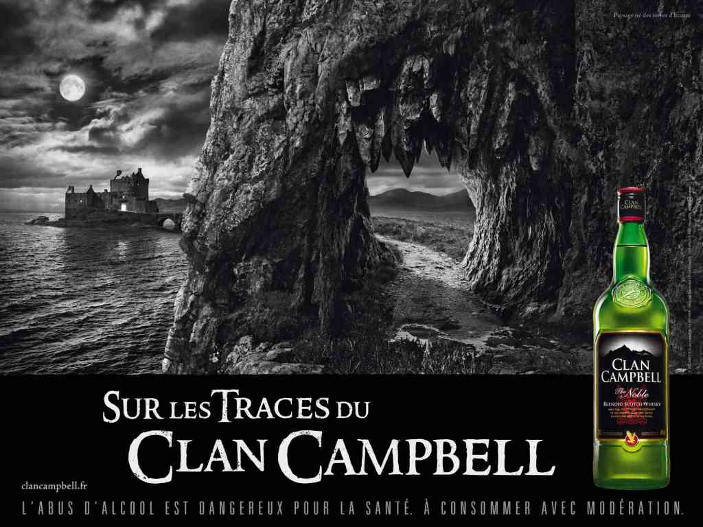 Publicité Clan Campbell - Sur les traces du Clan Campbell - Tunnel terrifiant - Château - Agence BDDP@unlimited - 2011