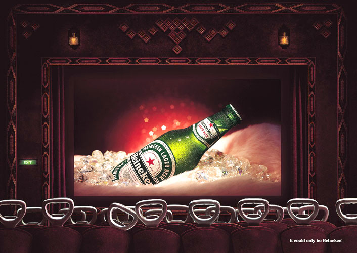 Publicité Heineken - It could only be Heineken - Décapsuleurs - Agence Bates 141 - Singapour - 2001 - Cinéma