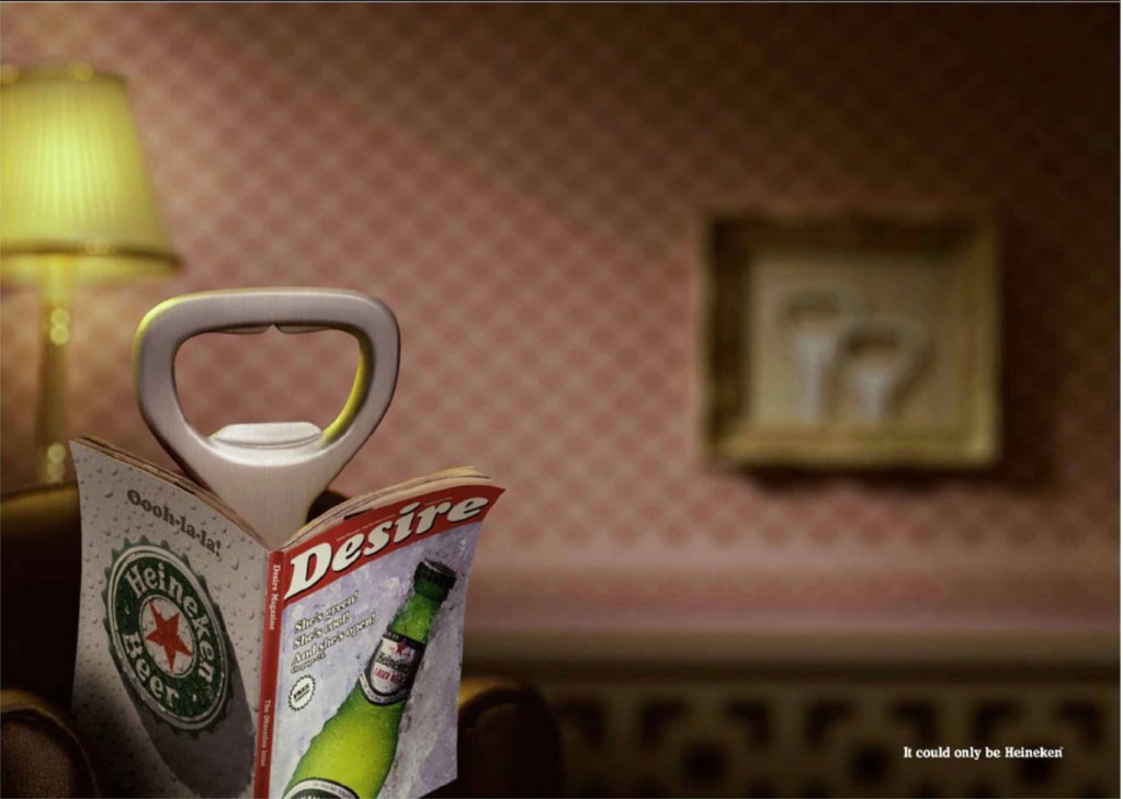 Publicité Heineken - It could only be Heineken - Décapsuleurs - Agence Bates 141 - Singapour - 2001 - Magazine de charme