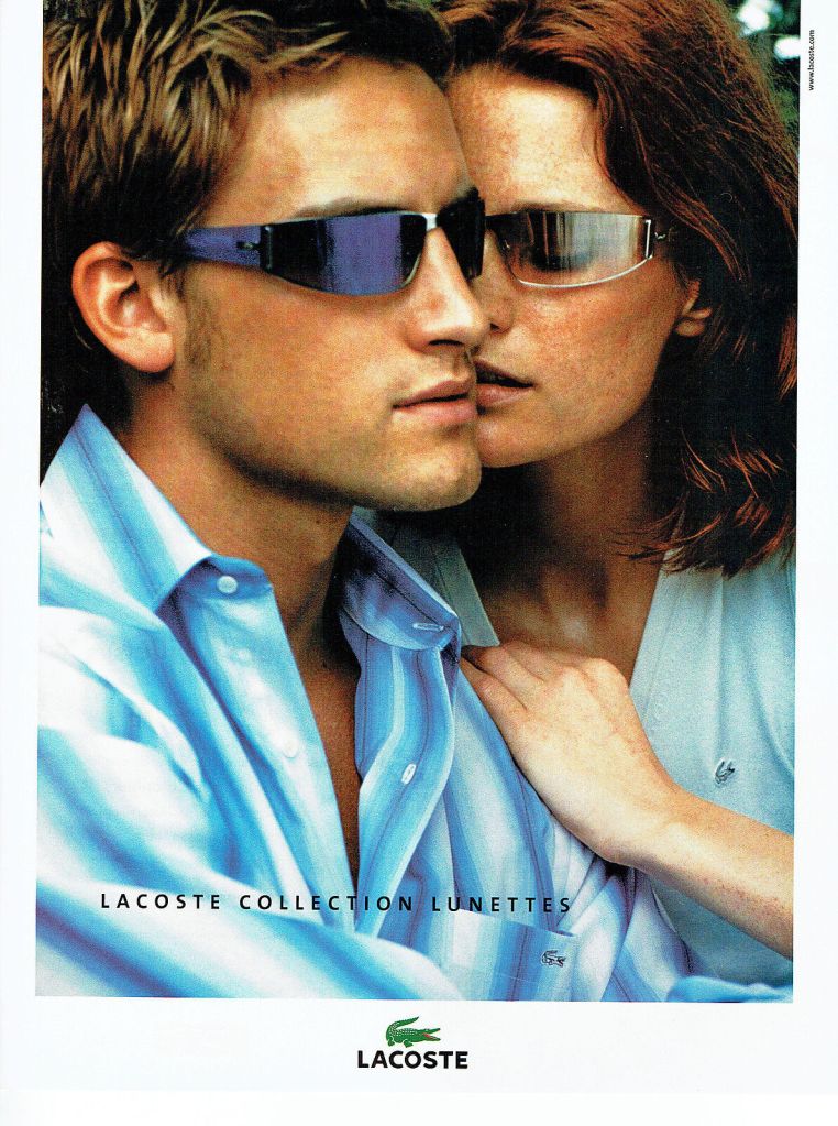 Publicité Lacoste - Lunettes solaires - Couple - Collection lunettes - 2004