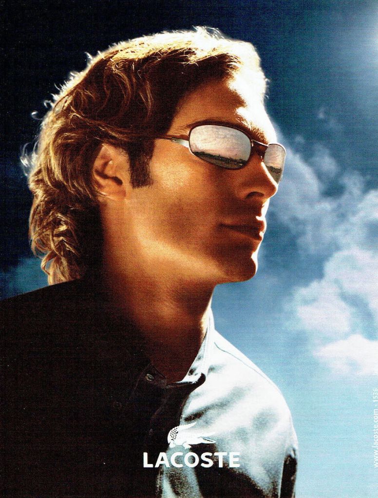 Publicité Lacoste - Lunettes solaires - Homme - 2003