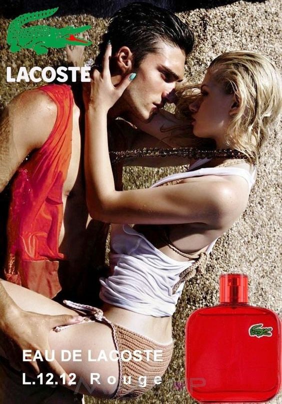 Publicité Lacoste - Parfum - Eau de Lacoste - L12.12 Rouge - Couple