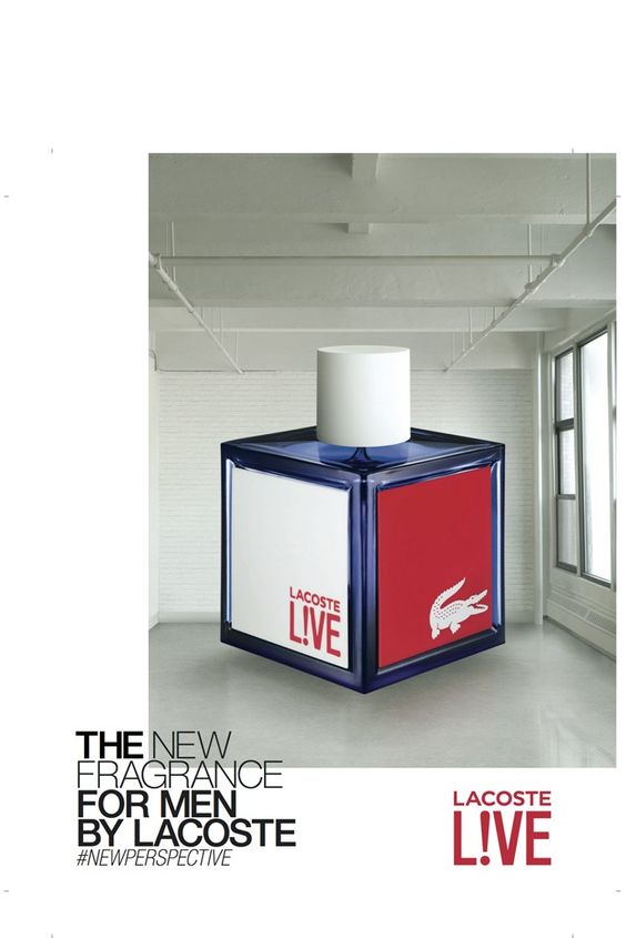 Publicité Lacoste - Parfum - Lacoste Live - The New Fragrance For Men By Lacoste  