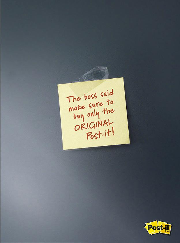 Publicité Post-it - Original - The boss said make sure to buy only the original - Grèce - 2007