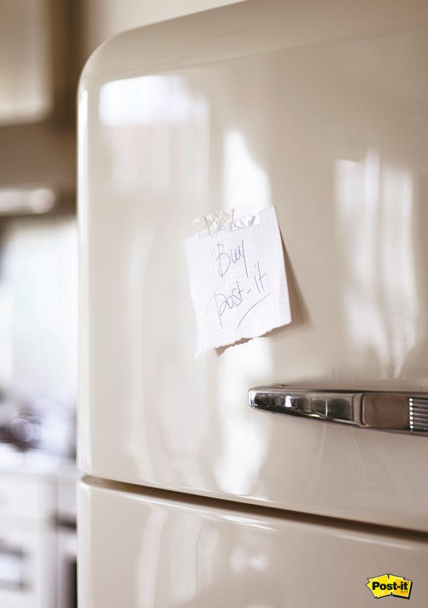 Publicité Post-it - Buy Post-it - Achète des post-it - Frigo - Réfrigérateur - Papier scotché - Belgique - 2010