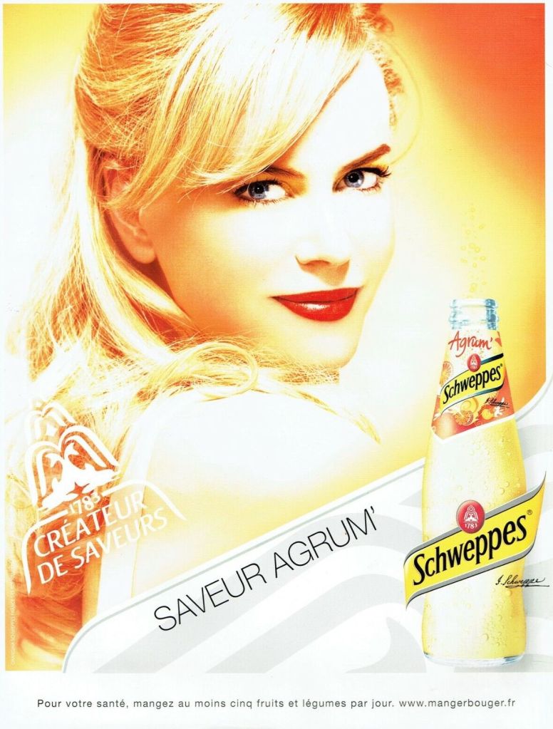 Publicité Schweppes - Créateur de saveurs - Saveur agrum' - Nicole Kidman - Agence Fred&Farid - 2008