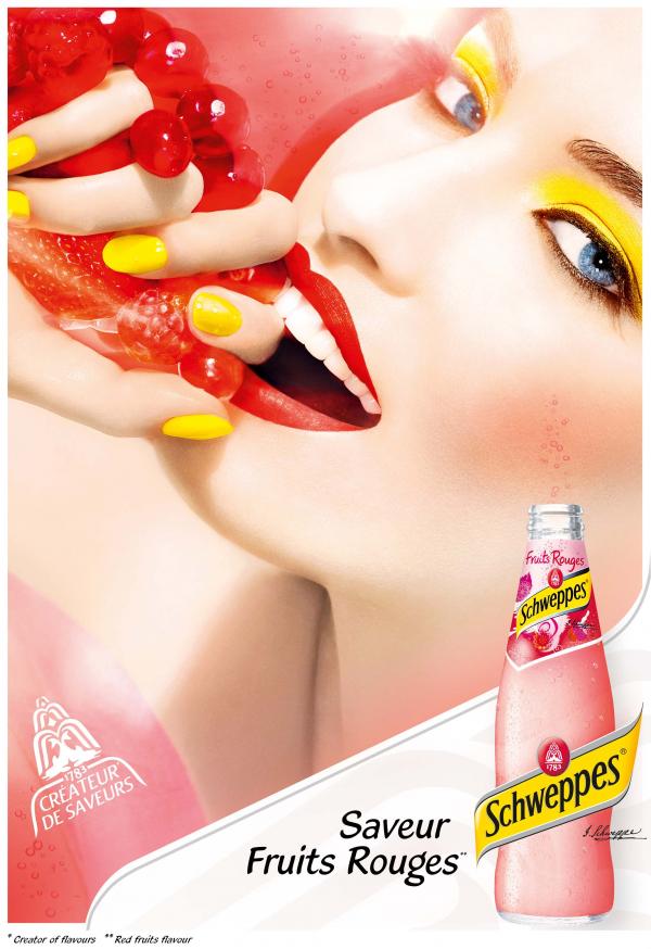 Publicité Schweppes - Créateur de saveurs - Saveur fruits rouges - Agence Fred&Farid - 2008