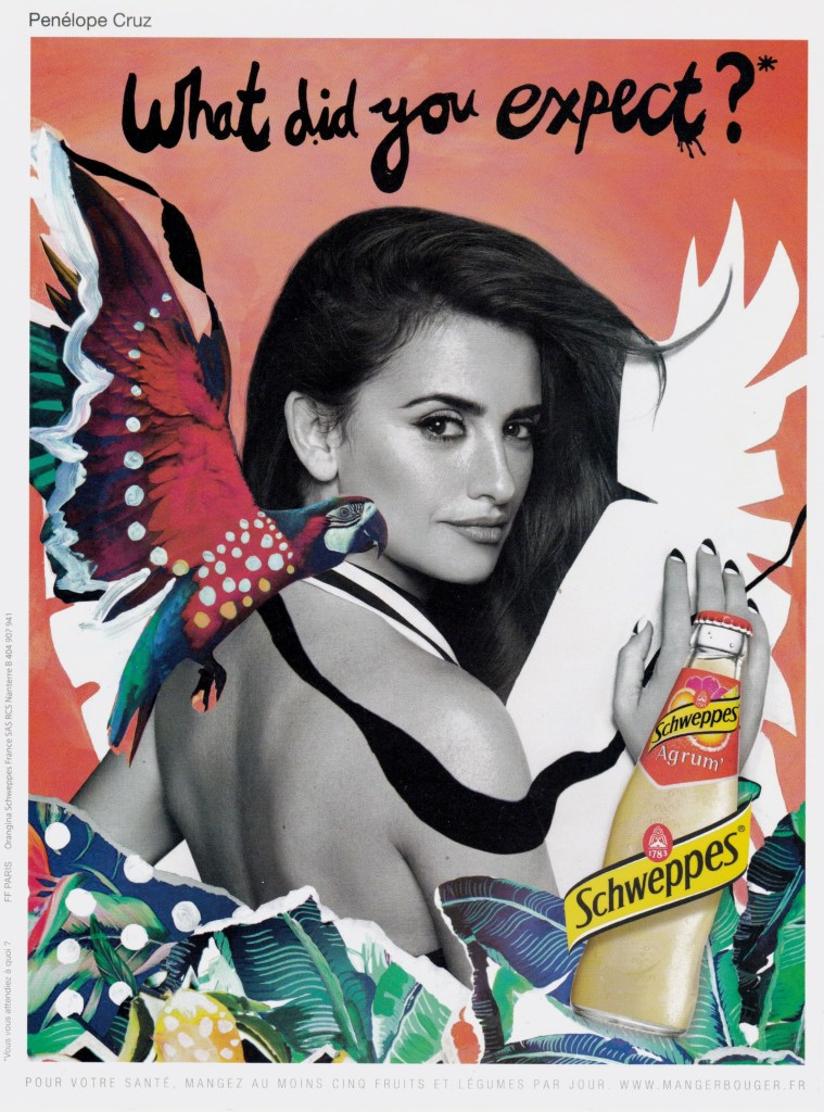 Publicité Schweppes - What did you expect - Penelope Cruz - Perroquet - Agence Fred&Farid - 2014