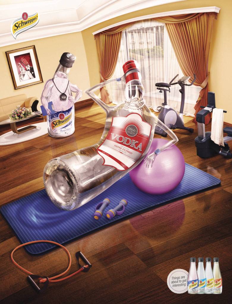 Publicité Schweppes - Les choses sont en train de devenir intéressantes - Préparateur sportif - Femme mariée - Agence ACW Grey - Israël