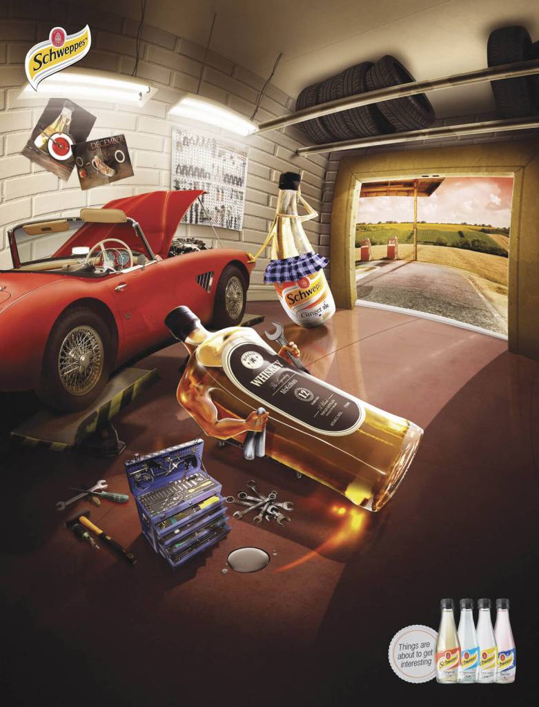 Publicité Schweppes - Les choses sont en train de devenir intéressantes - Garagiste - Femme - Agence ACW Grey - Israël