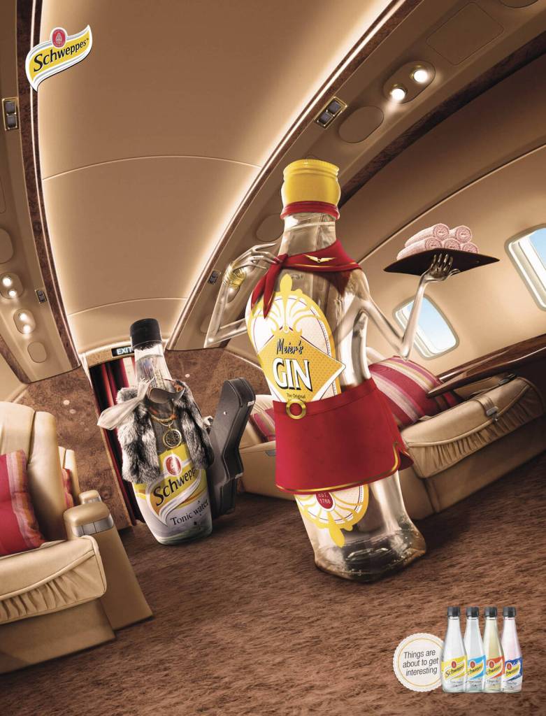 Publicité Schweppes - Les choses sont en train de devenir intéressantes - Hôtesse de l'air - Homme - Agence ACW Grey - Israël