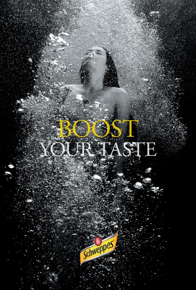 Publicité Schweppes - Boost your taste - Agence MK - Norvège - 2012