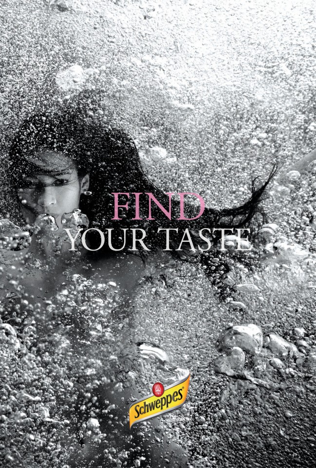 Publicité Schweppes - Find your taste - Agence MK - Norvège - 2012