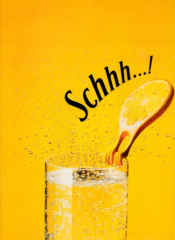 Publicité Schweppes - Schhh... - Rondelle de citron - DDB Needham - 1996