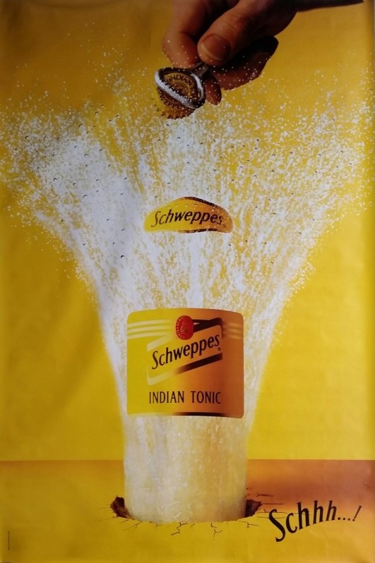 Publicité Schweppes - Schhh... - Fontaine - DDB Needham - 1996