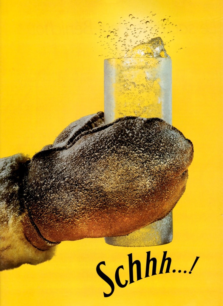 Publicité Schweppes - Schhh... - Gant esquimeau - DDB Needham - 1996