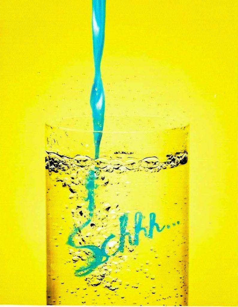 Publicité Schweppes - Schhh... - Sirop bleu - DDB Needham - 1996