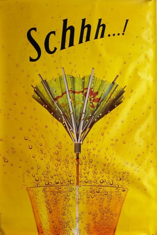 Publicité Schweppes - Schhh... - Ombrelle - DDB Needham - 1996