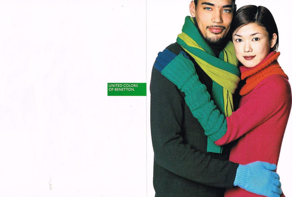 Publicité Benetton - United colors of Benetton - Couple en lainage - 2002 - La Fabrica
