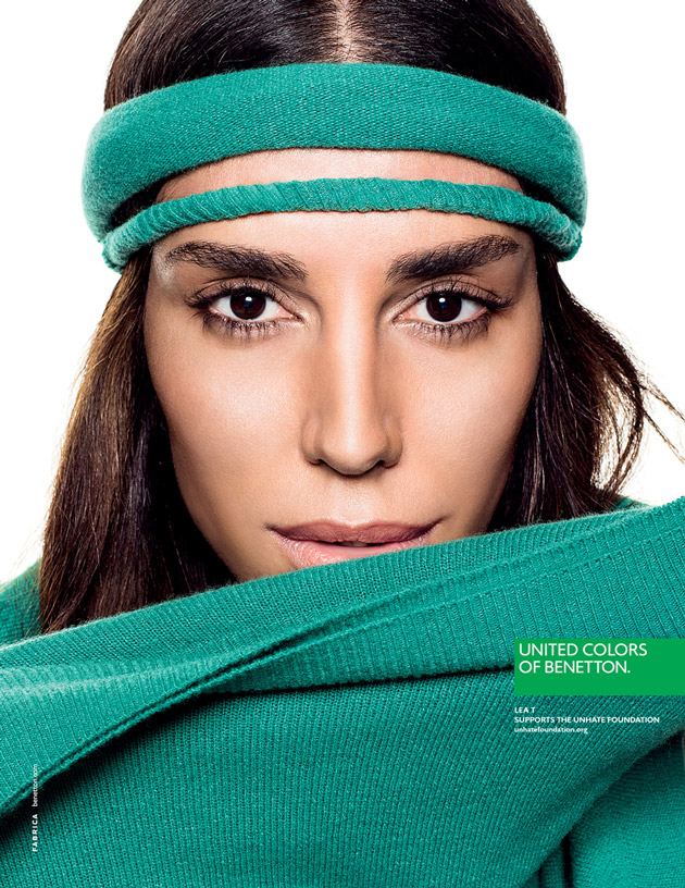 Publicité Benetton - Support Unhate Foundation - La Fabrica - 2013 - Portrait Lea T (transexuel) - Lea T supports the Unhate foundation