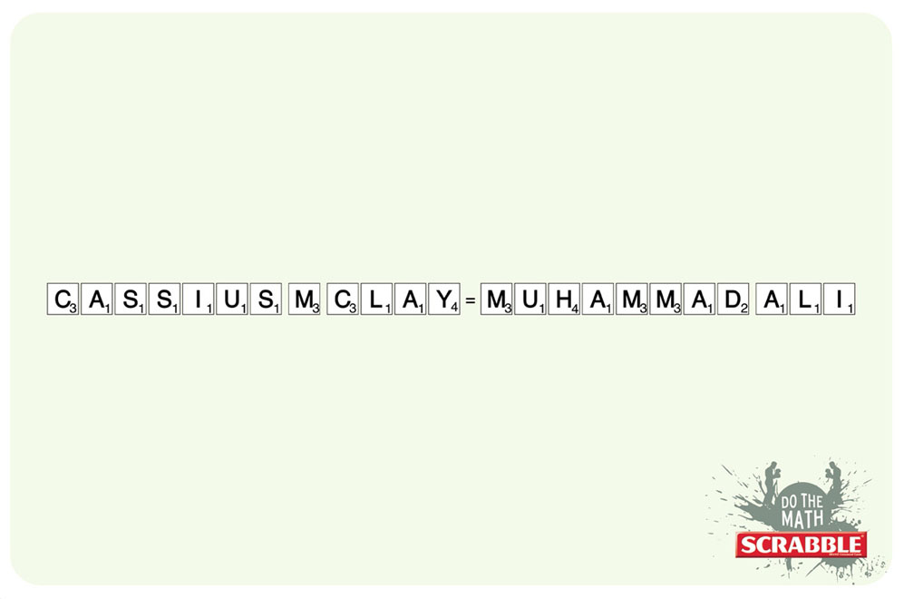 Publicité Scrabble - Do the match - Agence JWT - Chili - CassisClay - Muhammad Ali