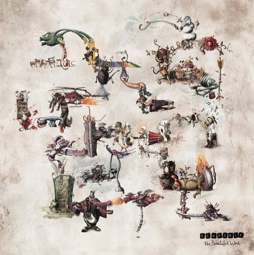 Publicité Scrabble - The Beautiful Word - Mots illustrés - Agence Ogilvy&Mather - 2008