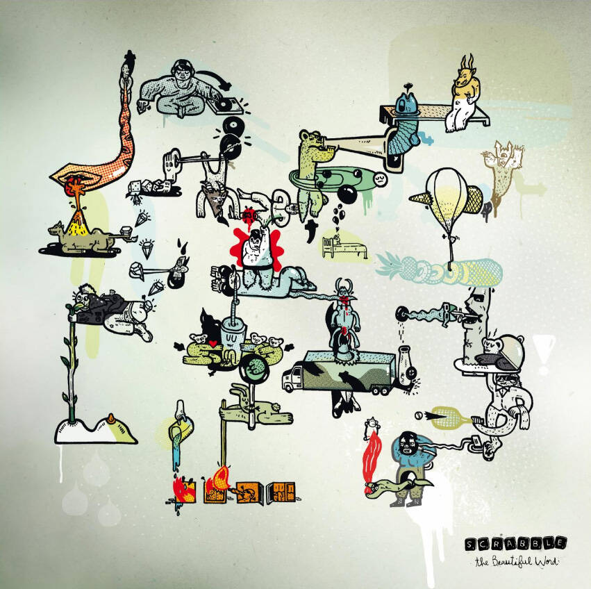 Publicité Scrabble - The Beautiful Word - Mots illustrés - Agence Ogilvy&Mather - 2008