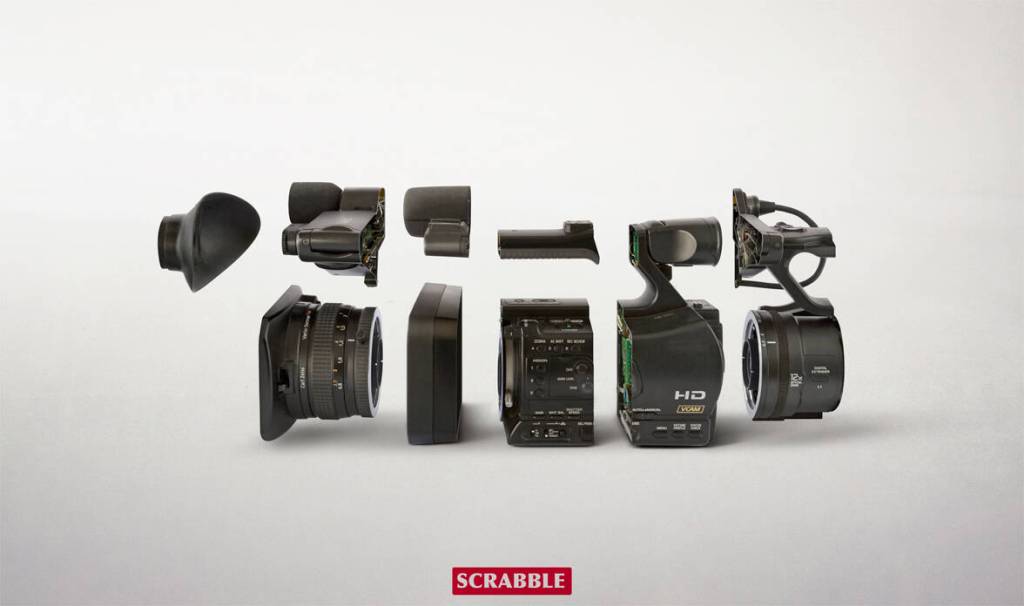 Publicité Scrabble - Découpés - Agence JWT - Chili - 2008 - Caméra - 6 parties