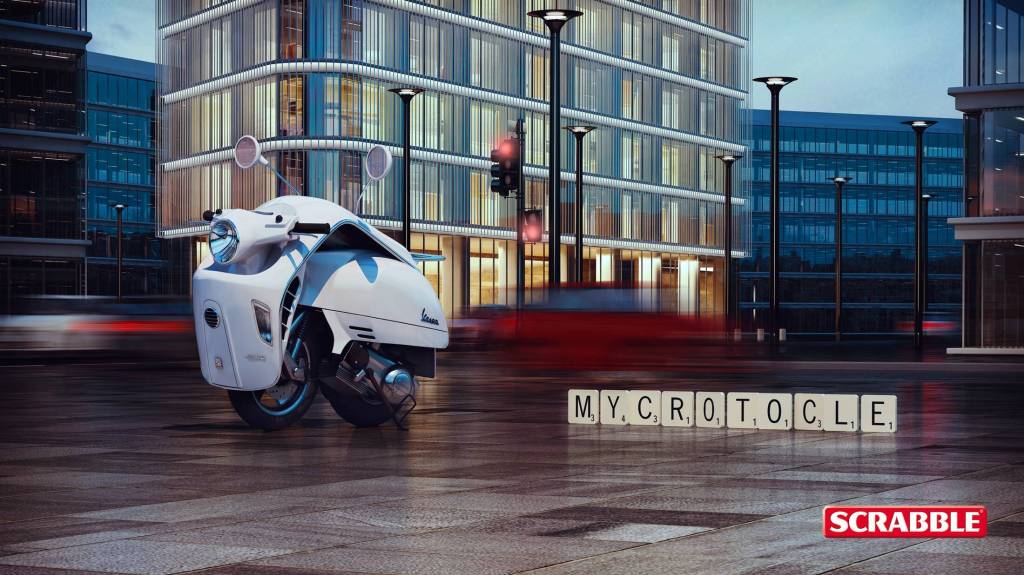 Publicité Scrabble - Transformers - Agence JVG - Espagne - 2015 - Motorcycle mélangé