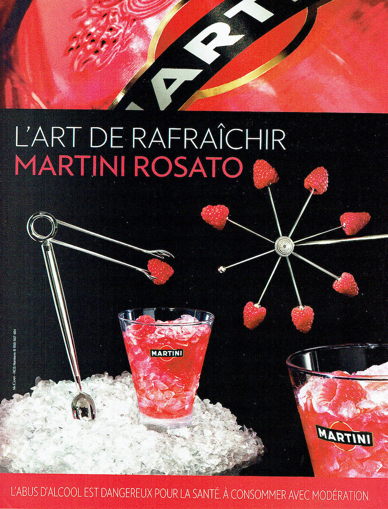 Publicité Martini - L'art de servir Martini Rosato - Framboise - Martini Rosato - Agence Mc Cann - 2008