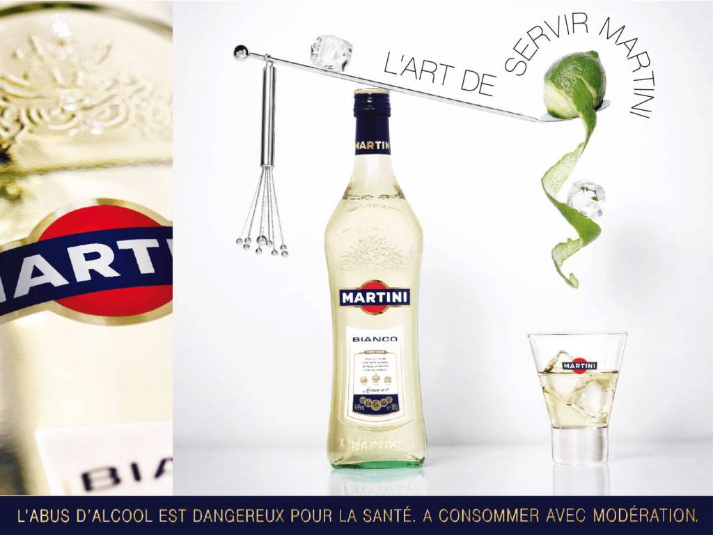 Publicité Martini - L'art de servir Martini - Citron vert - Martini Bianco - Agence Mc Cann - 2008