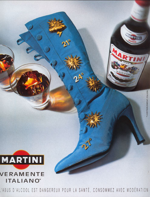 Publicité Martini - Veramente Italiano - Botte peau bleue - Martini Rosso - Météo - Agence Mc Cann - 2002