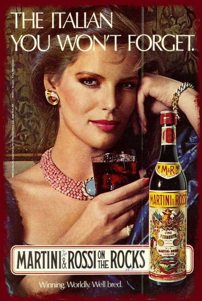 Publicité Martini - Femme nous apostrophe du regard - The Italian you won't forget