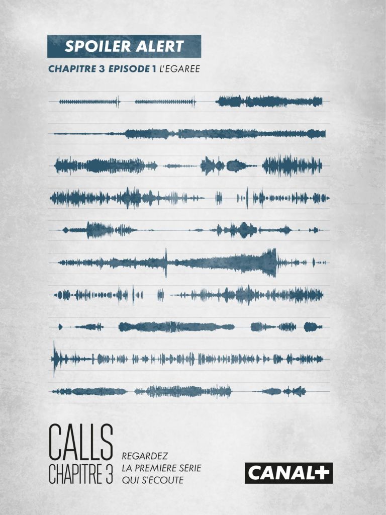 Publicité Canal + - Calls chapitre 3 - Regardez la première série qui s'écoute - spectre sonore - 2020