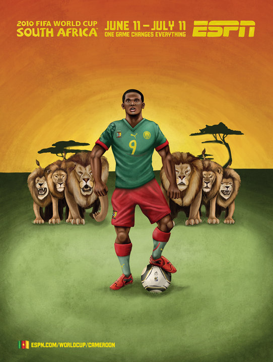 Publicité ESPN - Coupe du Monde Afrique du Sud - One game changes everything - Cameroun - Agence Wieden+Kennedy - 2010