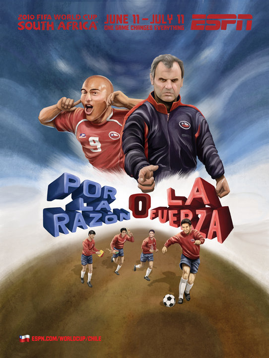 Publicité ESPN - Coupe du Monde Afrique du Sud - One game changes everything - Chili - Agence Wieden+Kennedy - 2010