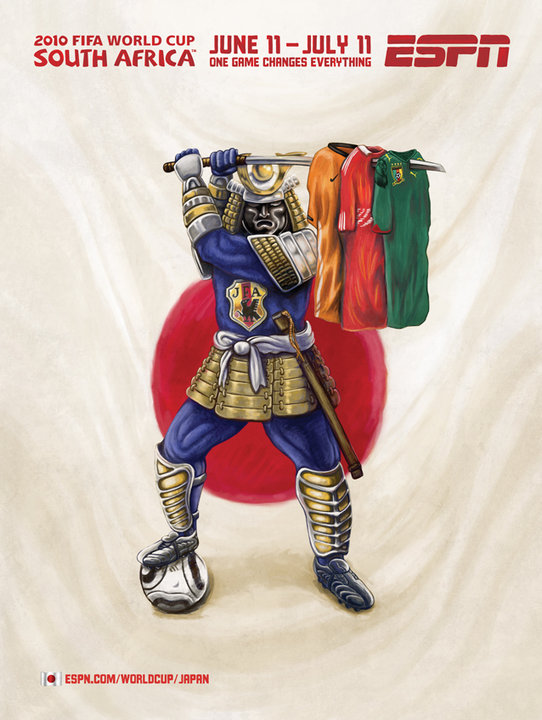 Publicité ESPN - Coupe du Monde Afrique du Sud - One game changes everything - Japon - Agence Wieden+Kennedy - 2010