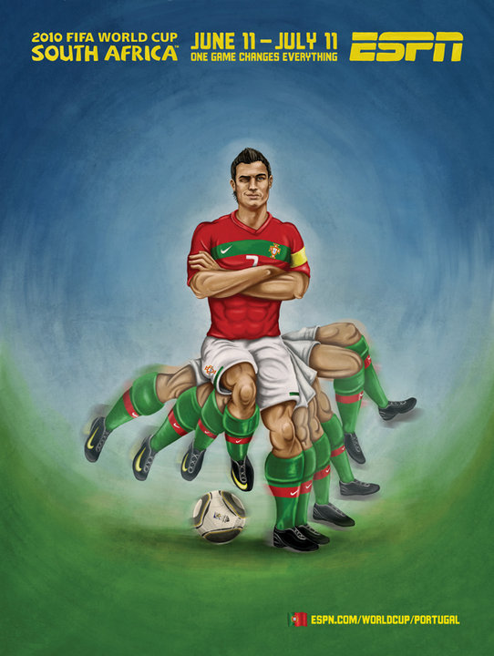 Publicité ESPN - Coupe du Monde Afrique du Sud - One game changes everything - Portugal - Agence Wieden+Kennedy - 2010