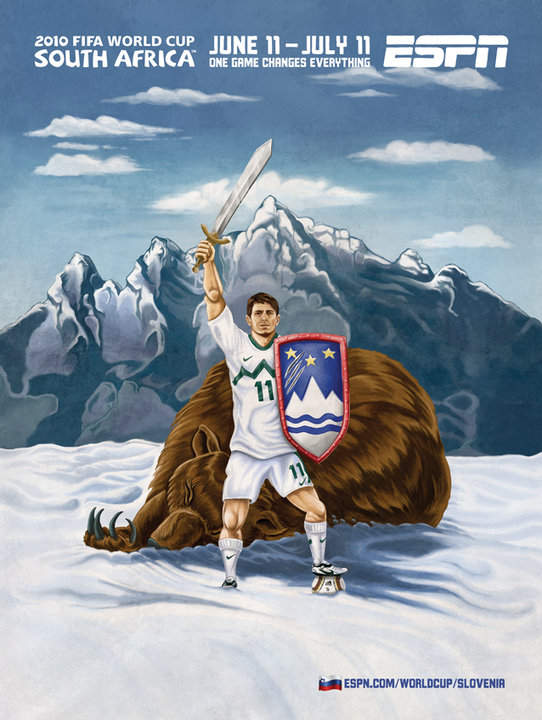 Publicité ESPN - Coupe du Monde Afrique du Sud - One game changes everything - Slovénie - Agence Wieden+Kennedy - 2010