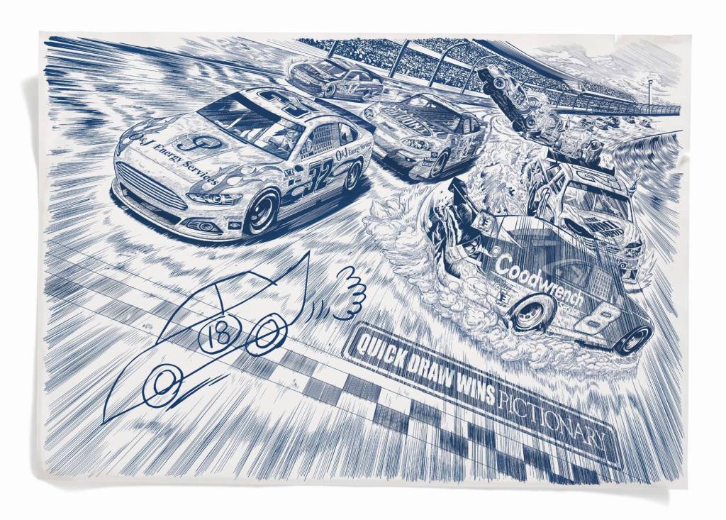 Campagne Pictionary "Quick draw wins" - Nascar - Agence Ogilvy (Malaisie) - 2013