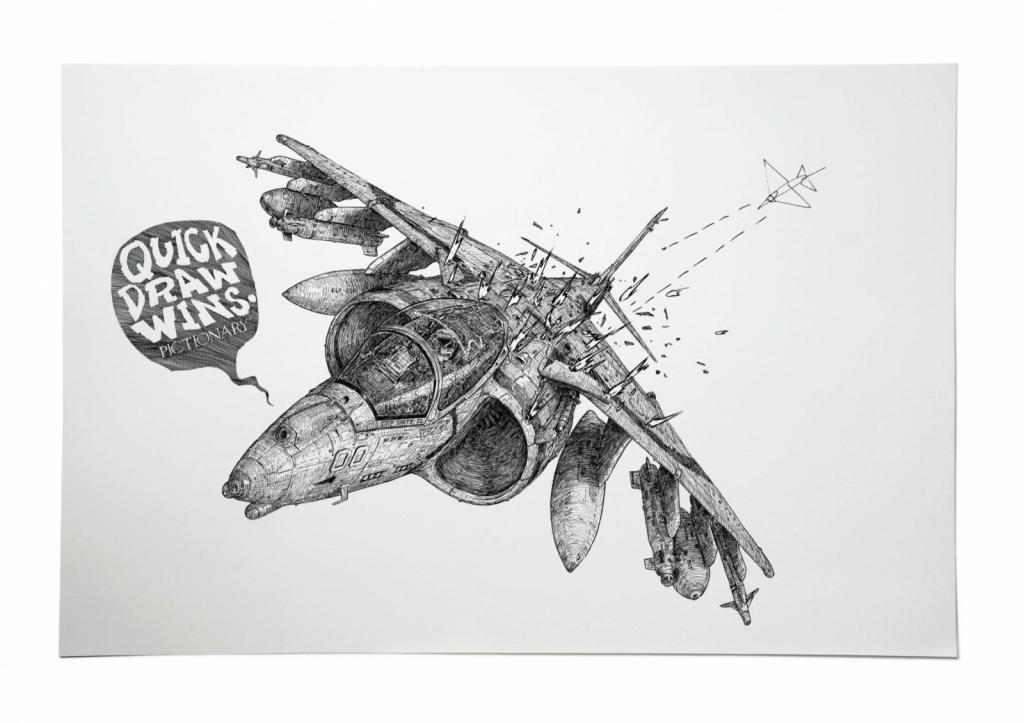 Publicité Pictionary - Quick draw wins - Avion - Agence Ogilvy - Malaisie - 2011