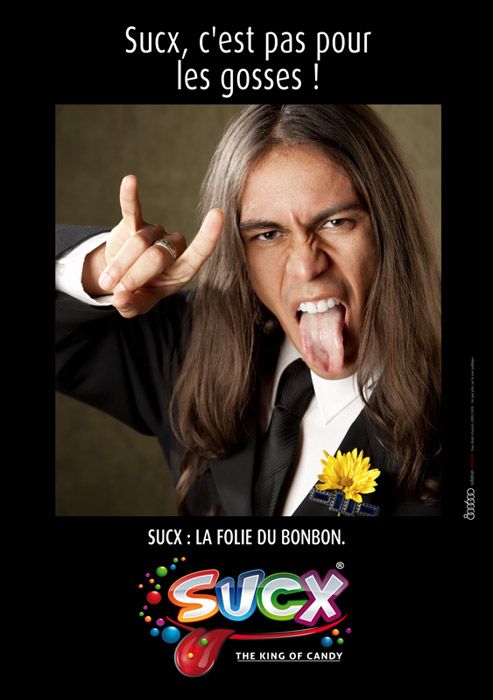Publicité Sucx - La folie du bonbon - Flyer - Sucx, c'est pas pour les gosses ! - Agence 800 600 - 2011