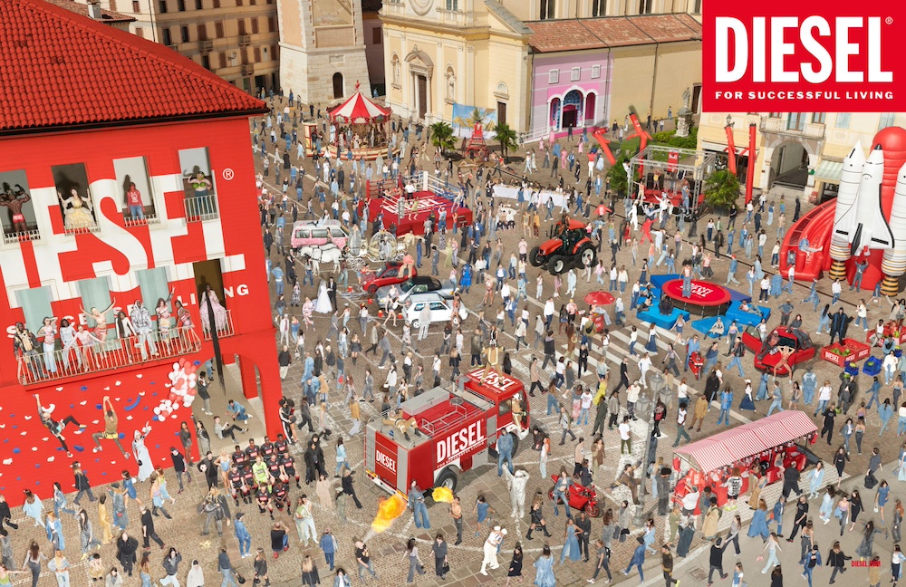 Publicité Diesel - Find the D - Collection Automne Hiver 2023 - Visuel global