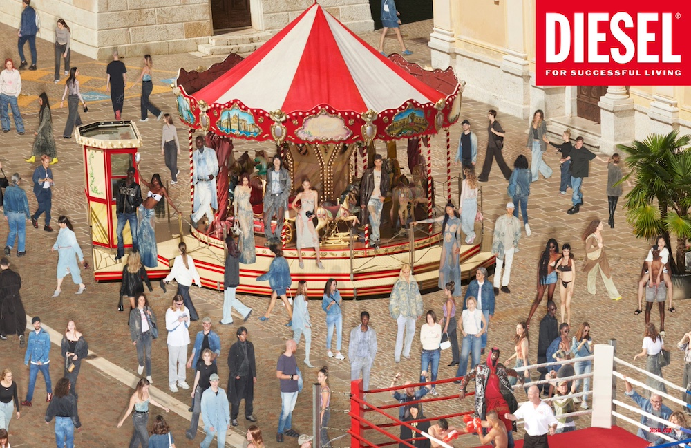 Publicité Diesel - Find the D - Collection Automne Hiver 2023 - Manège