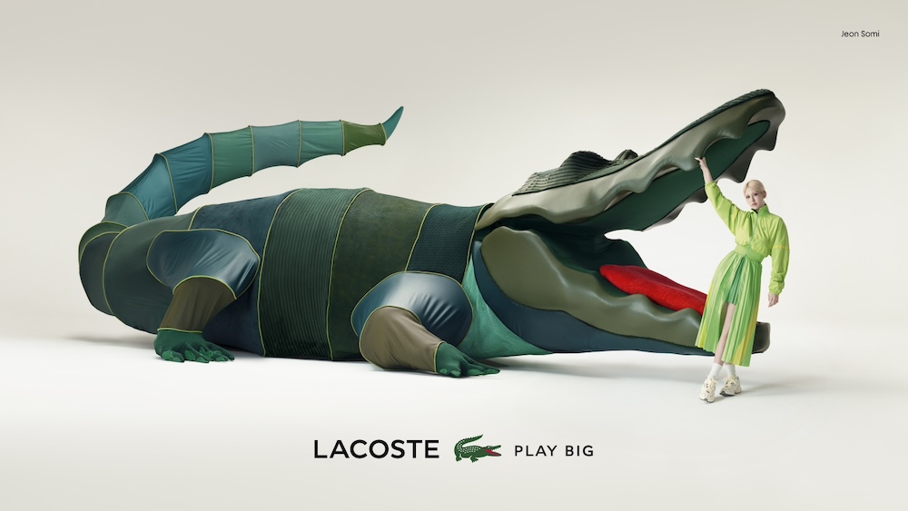 Publicité Lacoste - Play big - Jeon Somi - Agence BETC - 2024 - Affichage