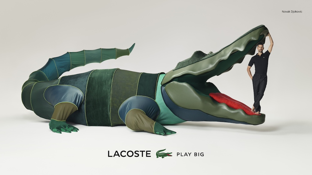 Publicité Lacoste - Play big - Novak Djokovic - Agence BETC - 2024 - Affichage