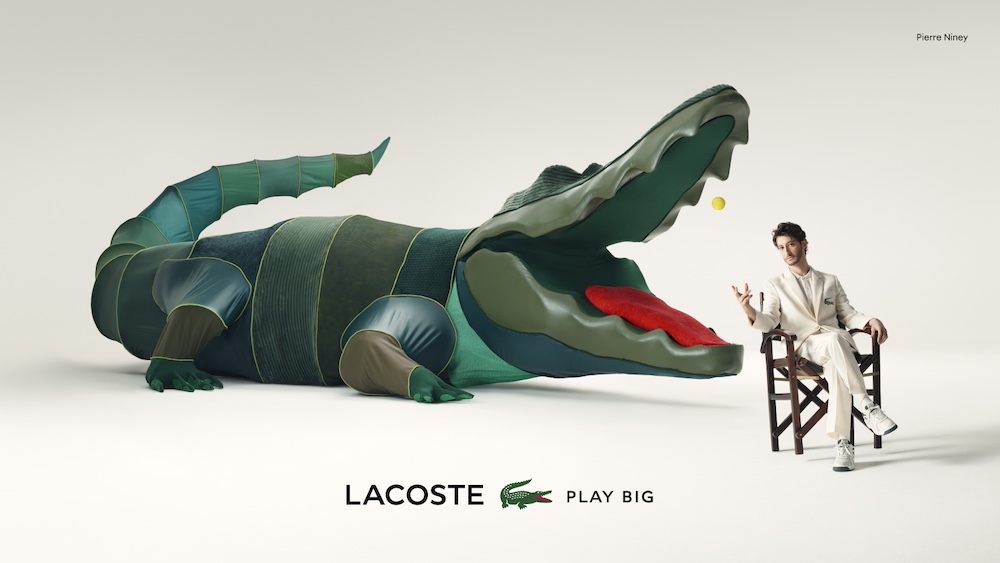 Publicité Lacoste - Play big - Pierre Niney - Agence BETC - 2024 - Affichage