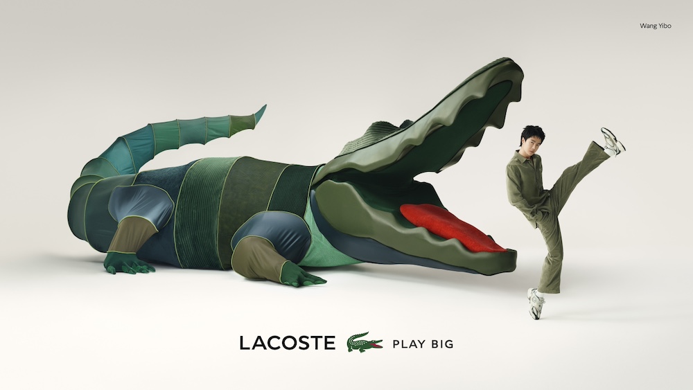 Publicité Lacoste - Play big - Wang Yibo - Agence BETC - 2024 - Affichage