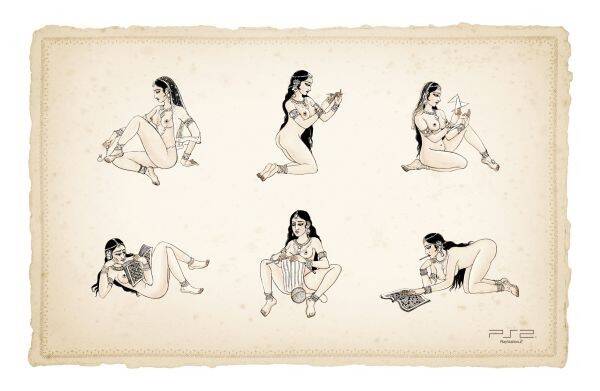 Publicité Playstation - PS2 - Kamasutra - Une femme semble s'ennuyer pendant que son homme joue à la Playstation - Agence TBWA - France - 2005
